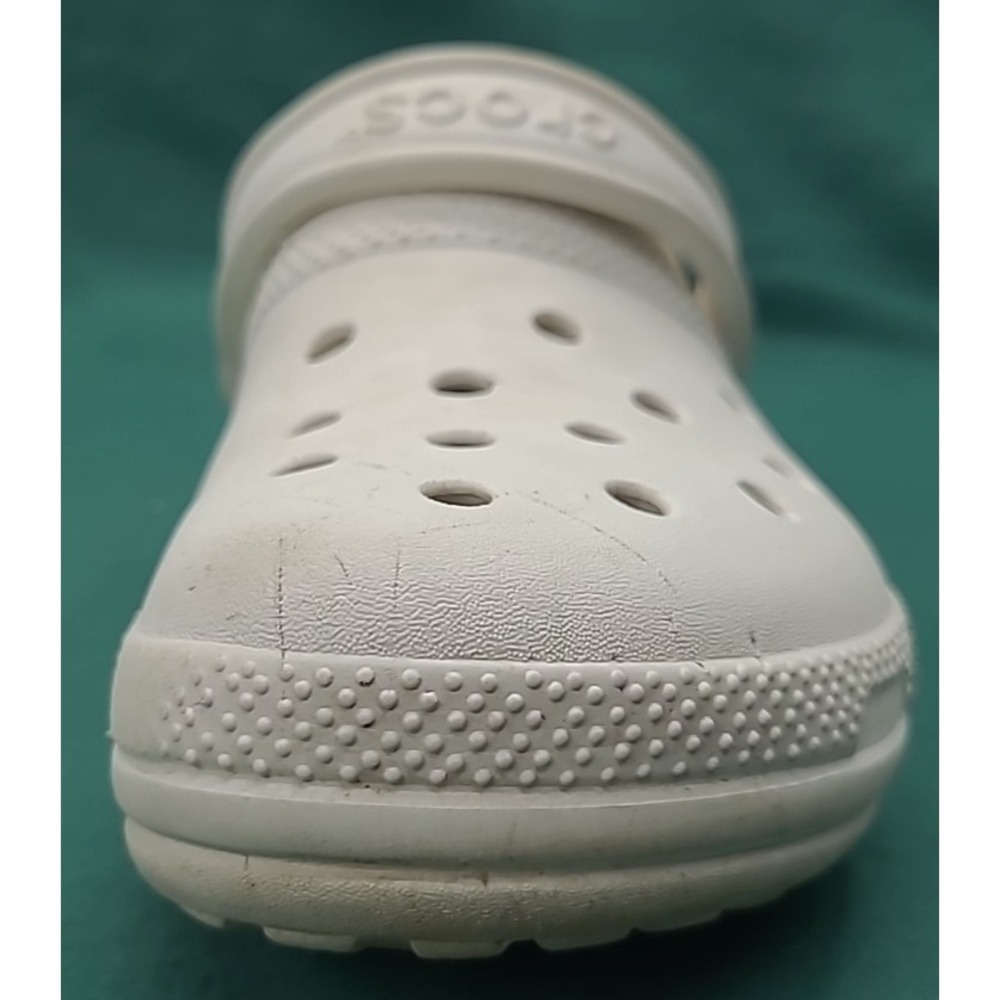 CROCS Unisex Classic Faux Fur Lined White Clogs -‎ Size Women 8 Men 6 - Picture 3 of 16